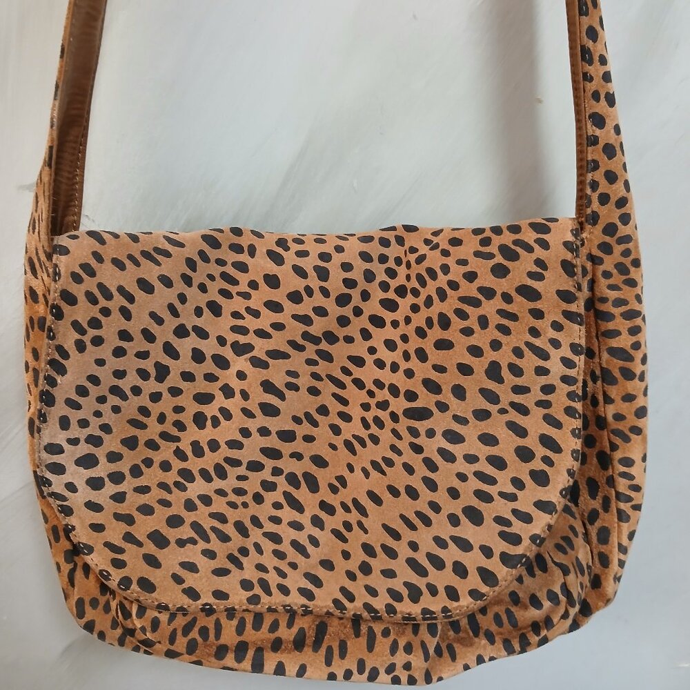 Ape Regina Suede Leopard Mailbag